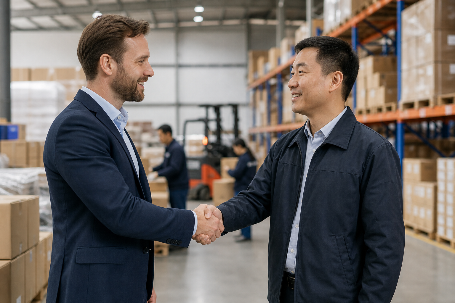 Business partnership between overseas buyer and China operations team