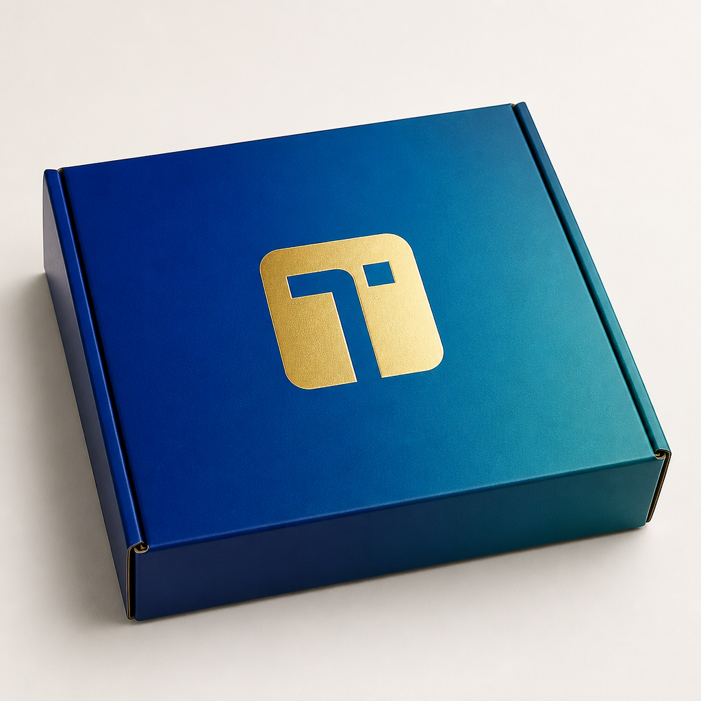 Jewel-tone foil Tendlyn mailer