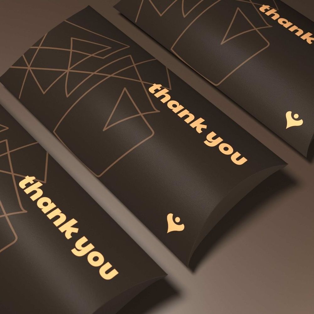 Logo Branding Thank you Pillow Box