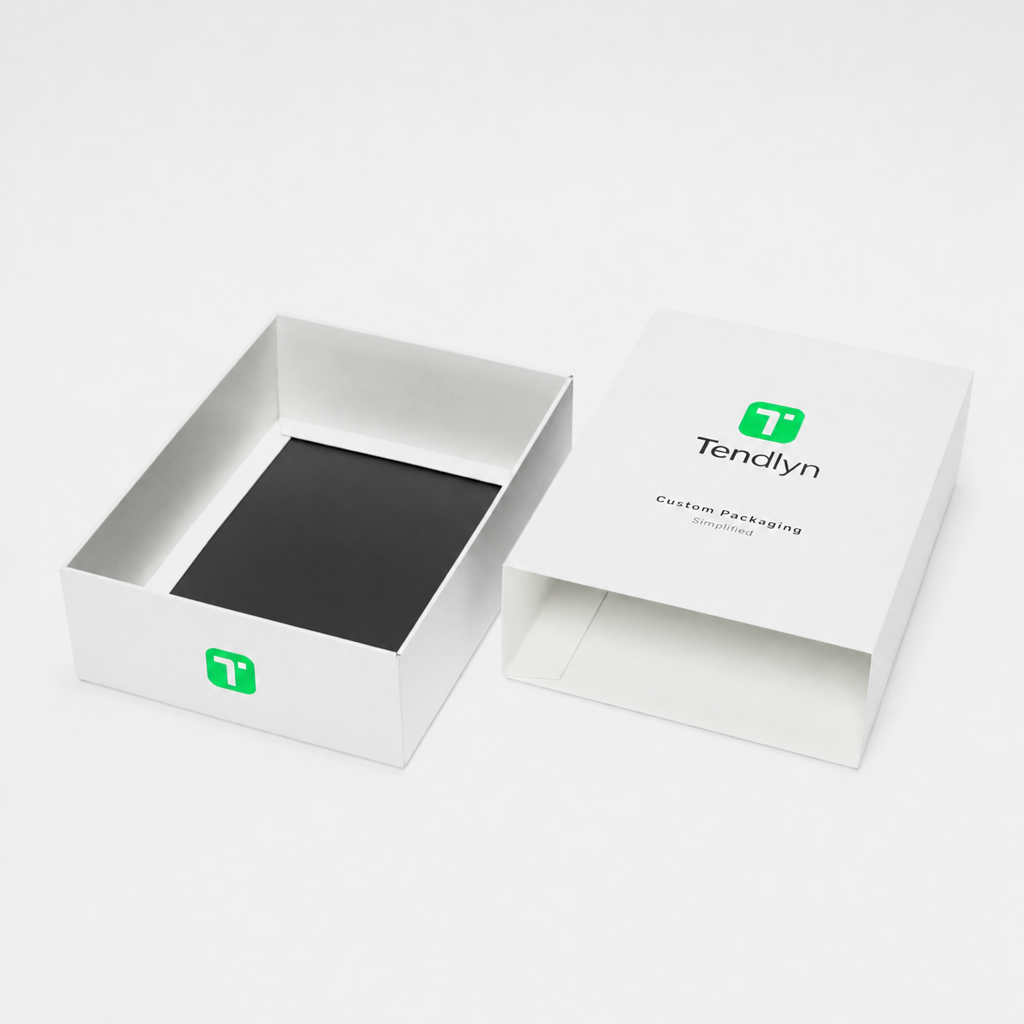 Tendlyn Foldable Tray and Sleeve Box with Thin Walls