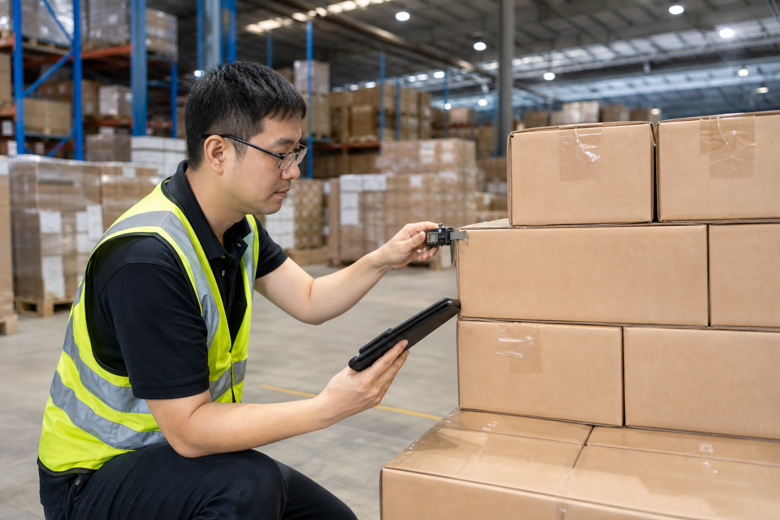 Pre-shipment AQL inspection in warehouse